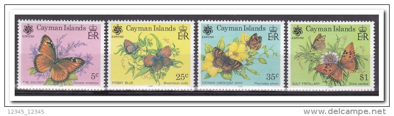 Kaaiman Eilanden 1990, Postfris MNH, Flowers, Butterflies - Caimán (Islas)