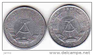 DDR - 2 X 50 Pfennig 1958 + 1971 - 50 Pfennig