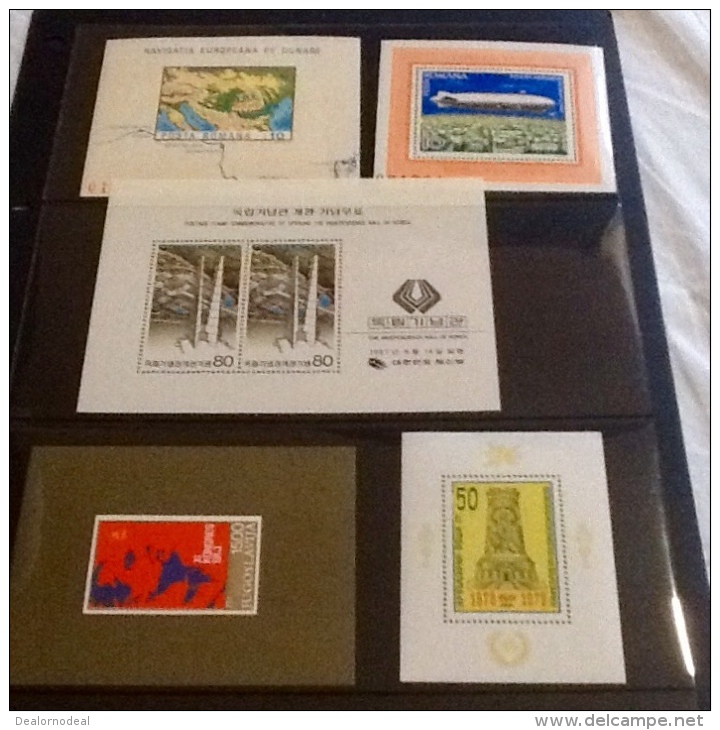 Korea, Romanian Imperf And Perf Miniature Sheets, Yugoslavia - Collections (without Album)