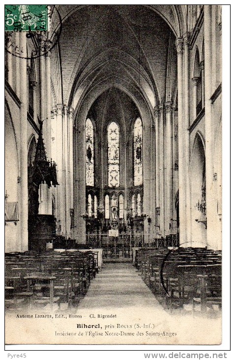 Bihorel Pres Rouen Interieur De L'eglise Notre-Dame Des Saints-Anges - Bihorel