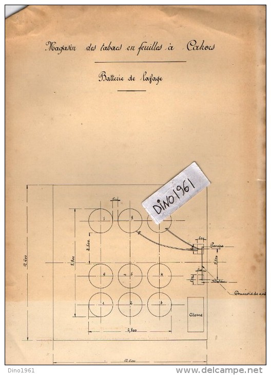 VP3564 - PARIS -  Note De Mr SCHOESING Sur La Fabrication Des Jus De Tabacs Au Magasin De CAHORS - Dokumente