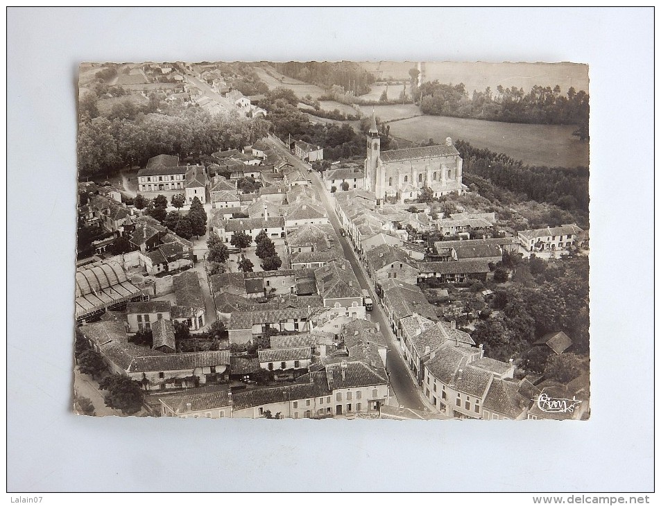 Carte Postale Ancienne : VILLENEUVE DE MARSAN : Vue Aérienne - Villeneuve De Marsan