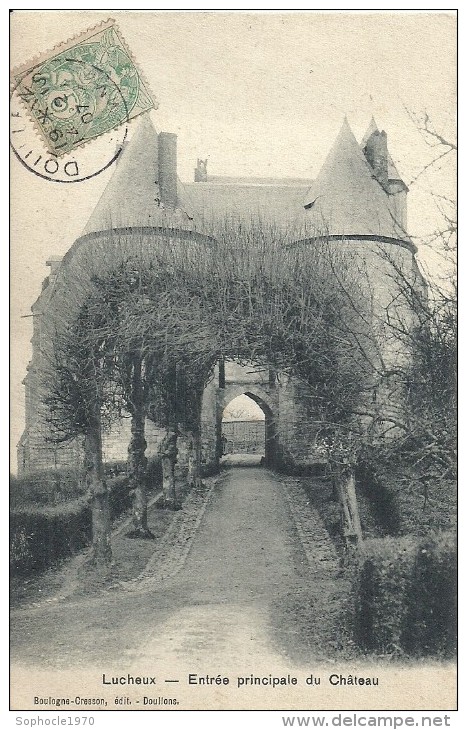 PICARDIE - 80 - SOMME - LUCHEUX - Entrée Principale Du Château - Lucheux