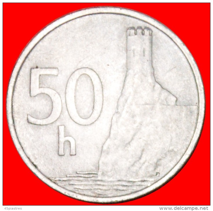 § LARGE SIZE: SLOVAKIA &#9733; 50 HALIERS 1993! LOW START &#9733; NO RESERVE!!! - Eslovaquia