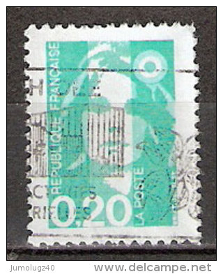 Timbre France Y&T N°2618 (05) Obl. Marianne Du Bicentenaire. 0 F. 20. émeraude. Cote 0.15 € - 1989-1996 Marianna Del Bicentenario