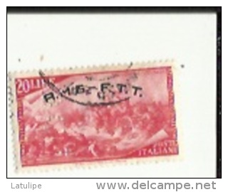 Timbre 20 Lire Surchargé_A M G -F T T _Perforé ( S C )  Bon Etat 1948 - Altri & Non Classificati