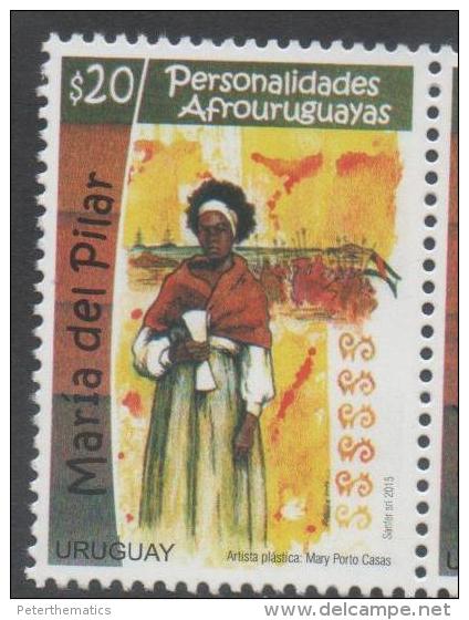 URUGUAY,2015, MNH,FAMOUS WOMEN, AFROURUGUYAN PERSONALITIES, AMRIA DEL PILAR, 1v - Other & Unclassified