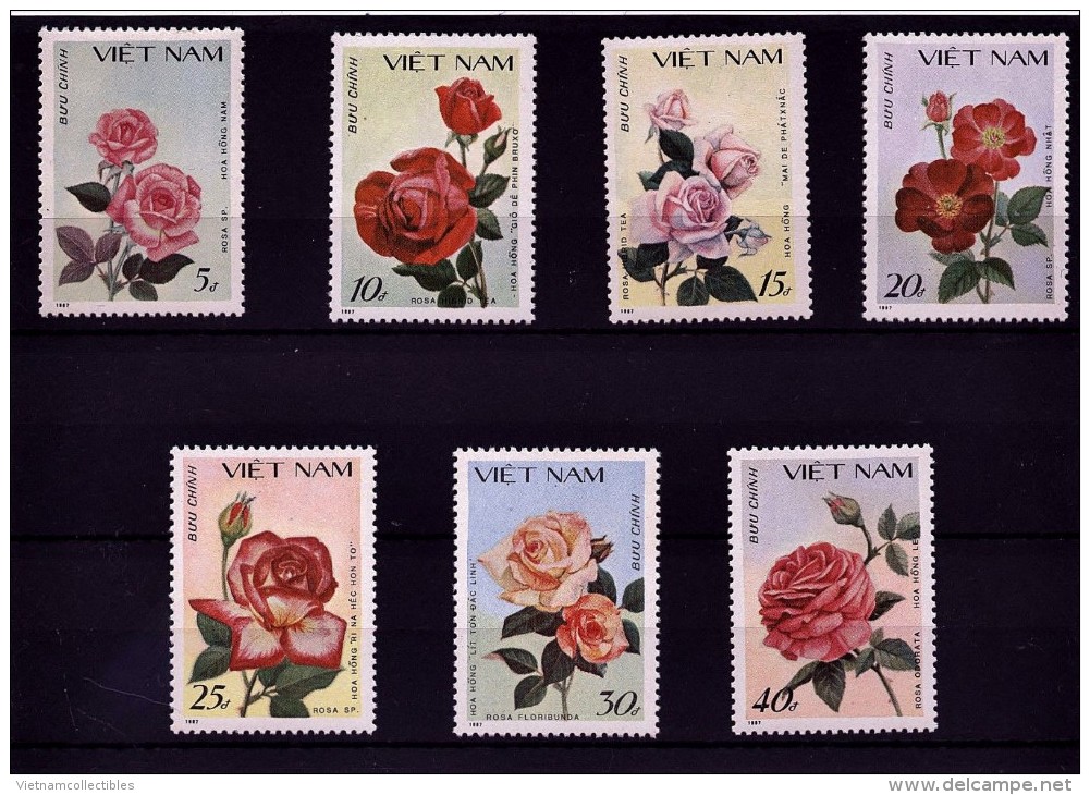 Vietnam Viet Nam MNH Perf Stamps 1988 : Rose / Flower (Ms537) - Vietnam