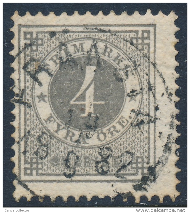 Sweden Suède Sverige: Facit 29, 4ö Grey Ringtyp P13, Fine Used FRÄNSTA Cancel (DCSV00288) - 1872-1891 Ringtyp