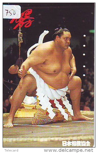 Télécarte  Japon * SUMO (750)  LUTTE  LUTTEURS WORSTELEN * JUDO * Kampf Wrestling *  LUCHA * PHONECARD JAPAN - Sport
