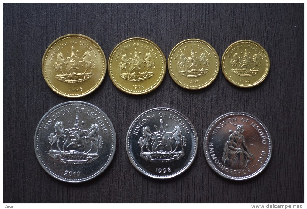 LESOTHO SETS OF COINS . 7 PCS/ SET . UNC. African Coins. - Lesotho