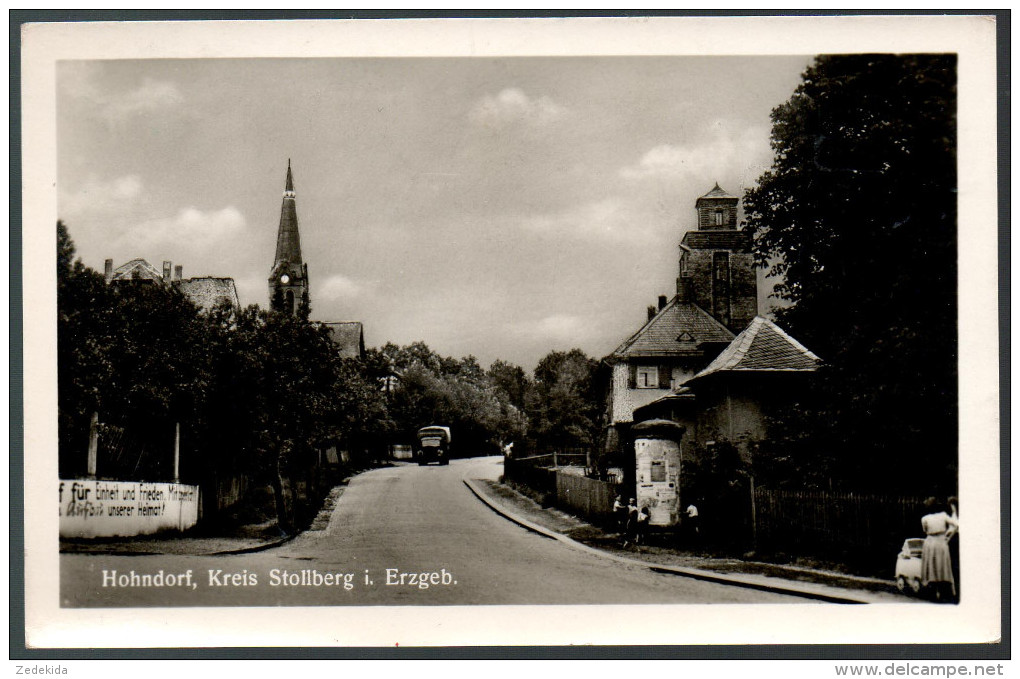 1892 - Ohne Porto - Alte Foto Ansichtskarte - Hohndorf Kreis Stollberg Gel 1958 TOP - Stollberg (Erzgeb.)