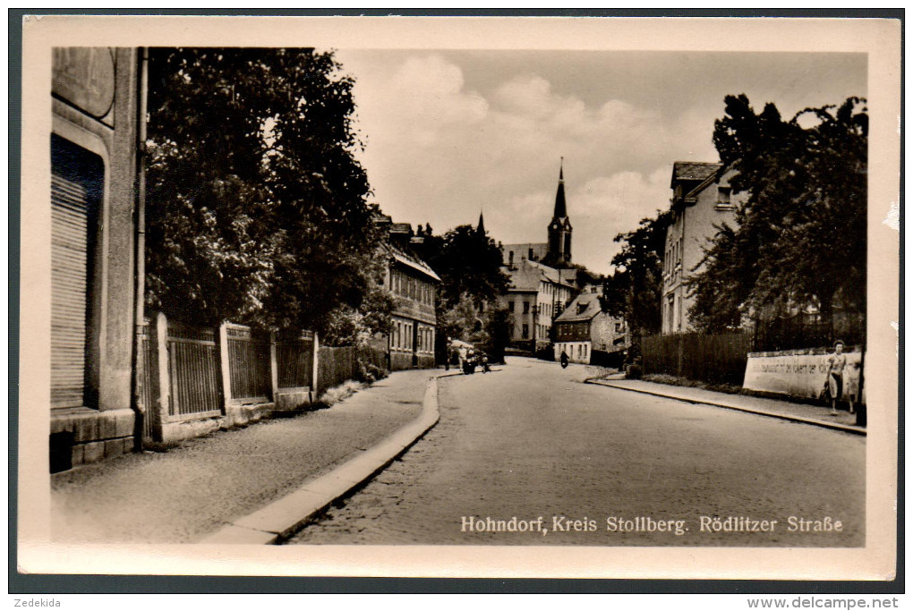 1894 - Ohne Porto - Alte Foto Ansichtskarte - Hohndorf Kreis Stollberg Rödlitzer Straße Gel 1956 - Stollberg (Erzgeb.)