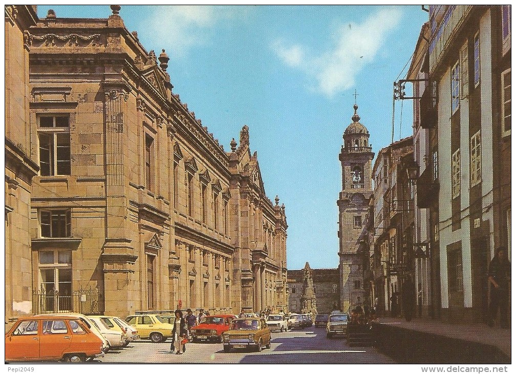 Z1193 - POSTAL - SANTIAGO DE COMPOSTELA - FACULTAD DE MEDICINA Y MONUMENTO A SAN FRANCISCO - La Coruña