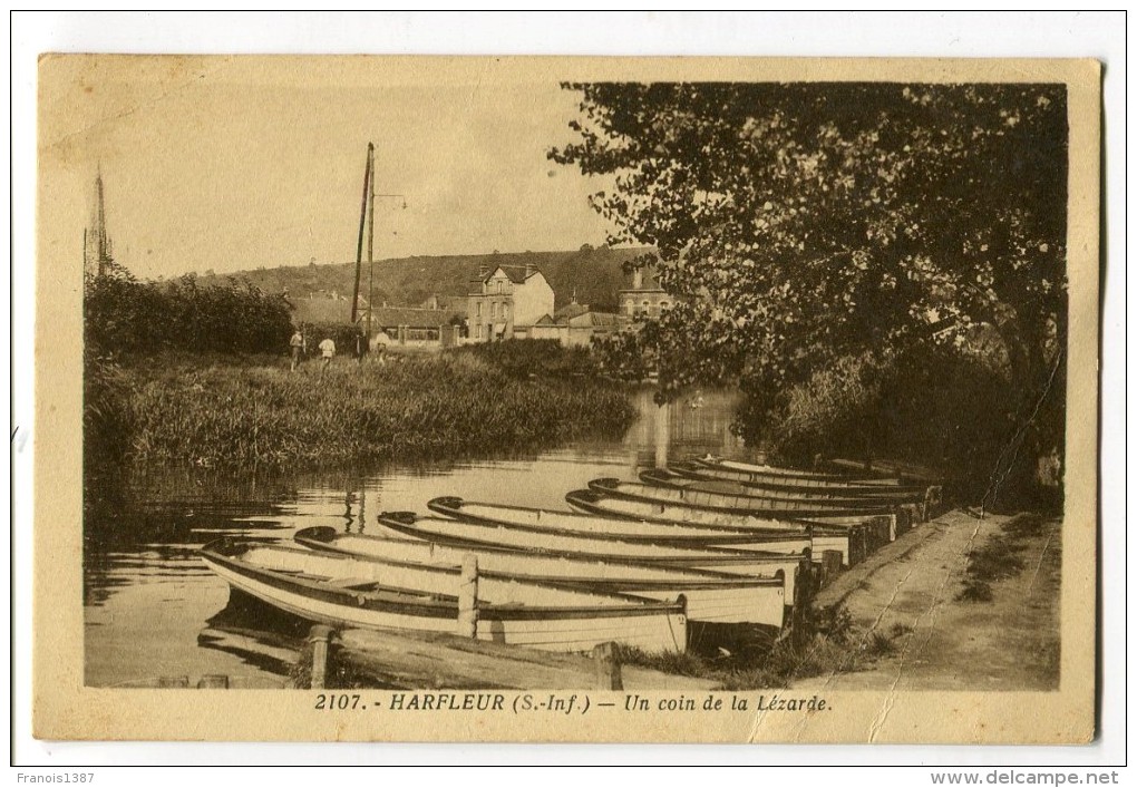 Ref 198 - HARFLEUR - Un Coin De La Lézarde (1936) - Harfleur