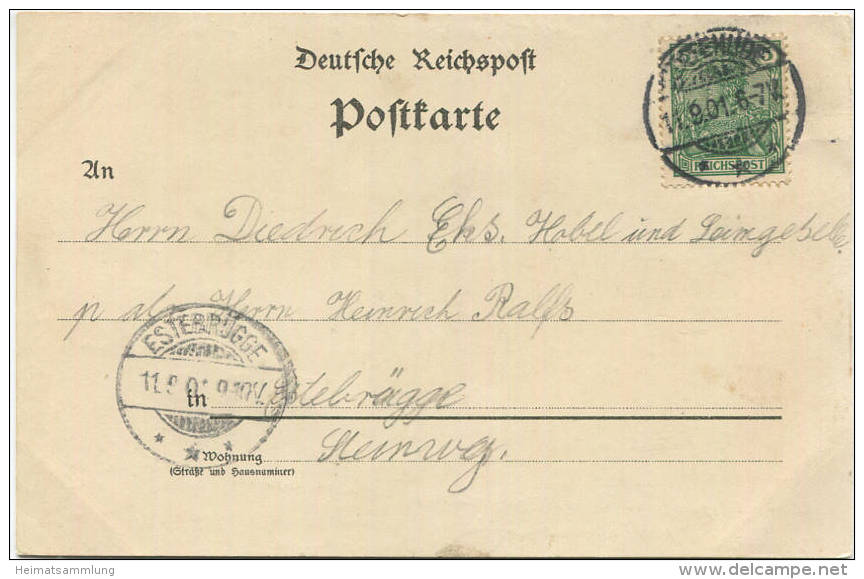 Gruss Aus Altkloster - Buxtehude - Hauptstrasse - Eichholz - Pilgers Ruh - Verlag C. D. Bunge Altkloster Gel. 1901 - Buxtehude