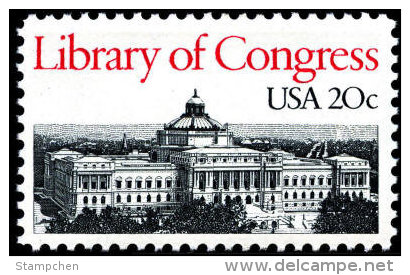 1982 USA Library Of Congress Stamp Sc#2004 Architecture - Other & Unclassified