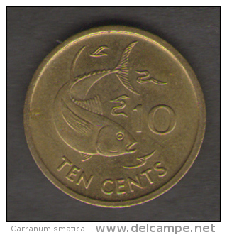 SEYCHELLES 10 CENTS 1990 - Seychelles