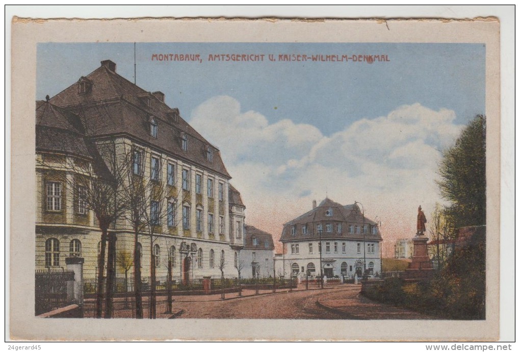 CPSM MONTABAUR (Allemagne-Rhénanie Palatinat) - Amtsgericht U. Kaiser Wilhelm Denkmal - Montabaur