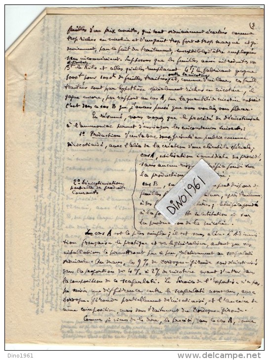 VP3575 - Tabac - Lettre Des Manufactures De Tabacs P. BASTOS à ORAN Pour  Mr Th. SCHLOESING à PARIS - Documents