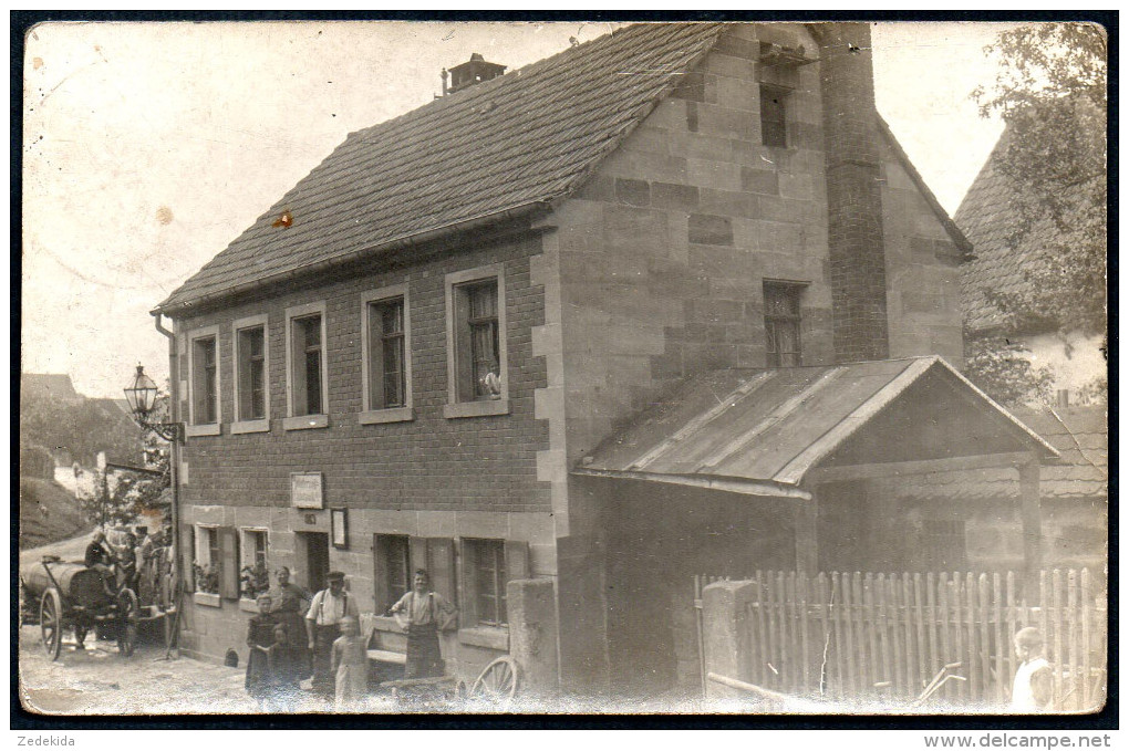 1923 - Ohne Porto - Alte Foto Ansichtskarte - Cadolzburg Bei Fürth Zollamt Pflasterzoll Einnahmestelle Gel 1914 - Fürth