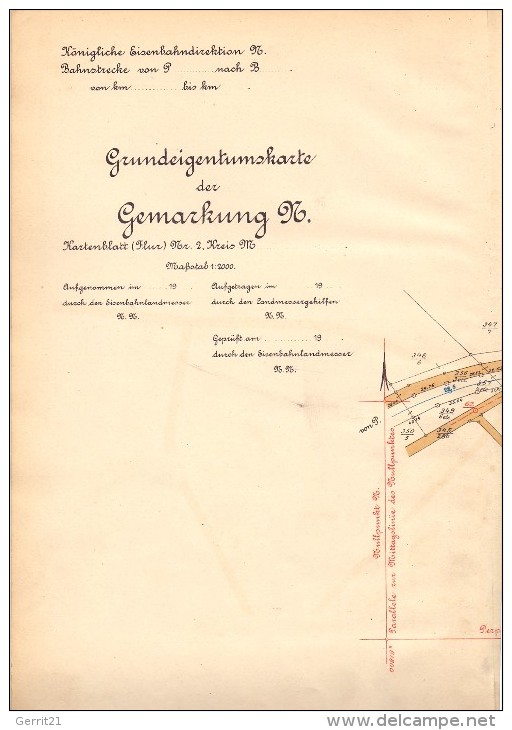 EISENBAHN - Vorschriften Für Das Vermessungswesen Im Bereiche Der Preussisch-Hessischen Eisenbahngemeinschaft - Technik