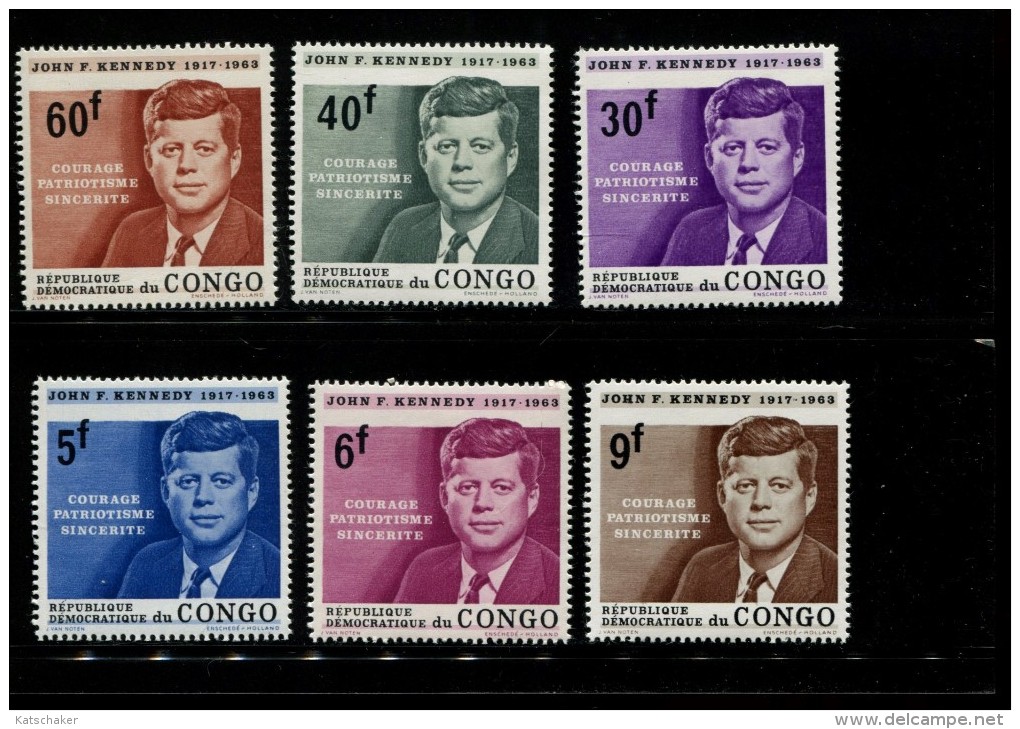 CONGO POSTFRIS MINT NEVER HINGED POSTFRISCH EINWANDFREI OCB 567 572 KENNEDY - Neufs