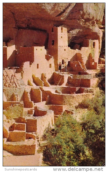 Cliff Palace Mesa Verde National Park Colorado 1960 - Mesa Verde