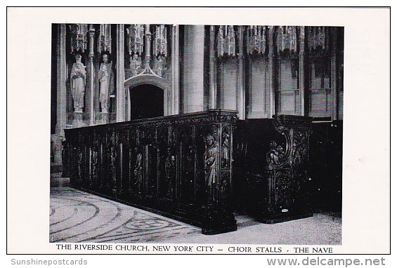 Choir Stalls The Nave The Riverside Church New York City New York - Églises