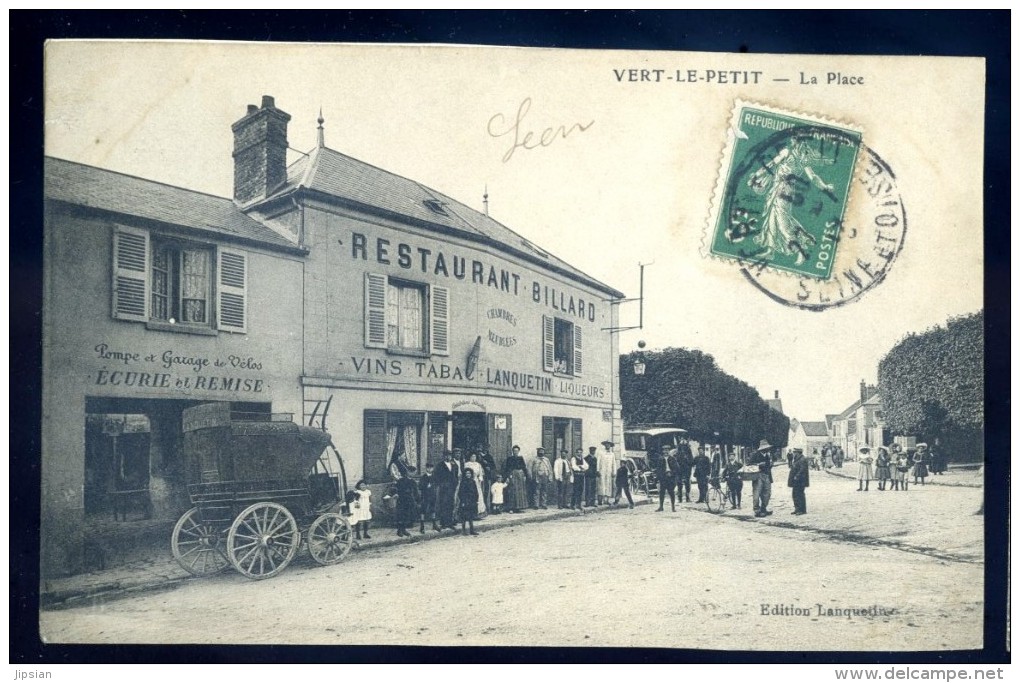 Cpa Du 91  Vert Le Petit -- La Place  LIOB5 - Vert-le-Petit