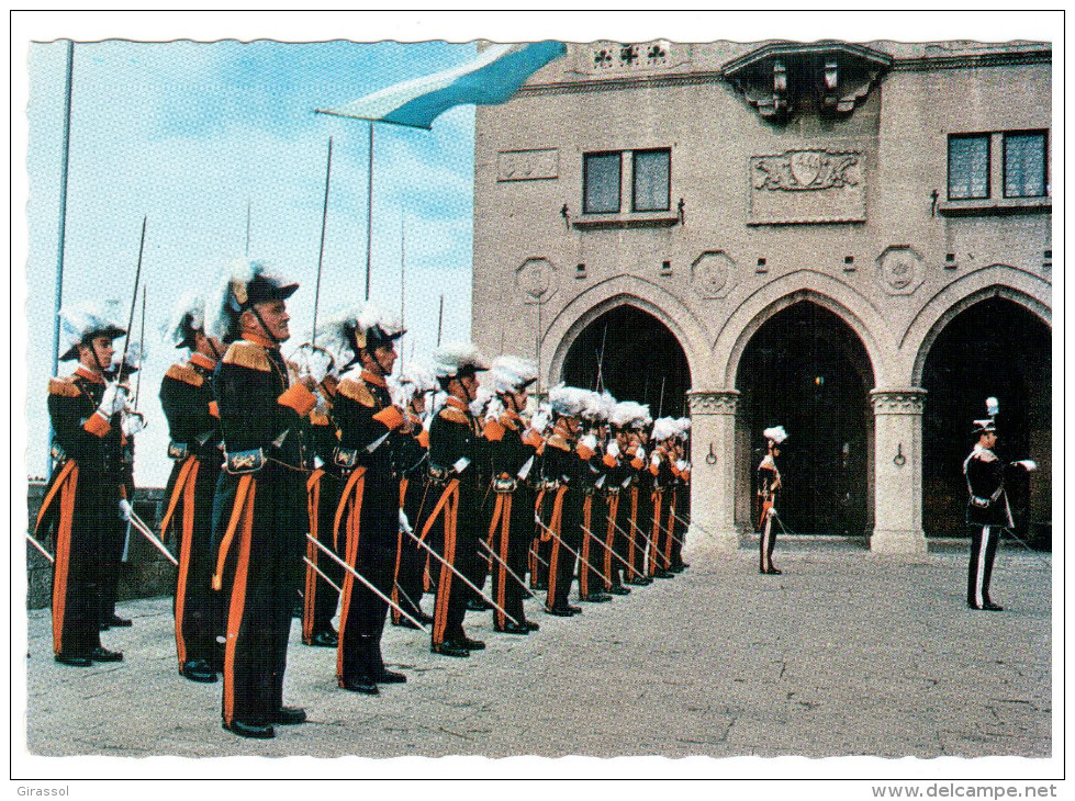 CPSM SAN MARINO SAINT MARIN PLACE DE LA LIBERTE LA GARDE NOBLE - San Marino