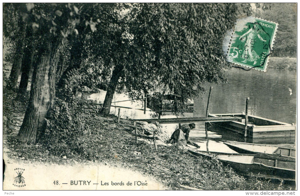 N°48666 -cpa Butry -les Bords De L'Oise- - Butry