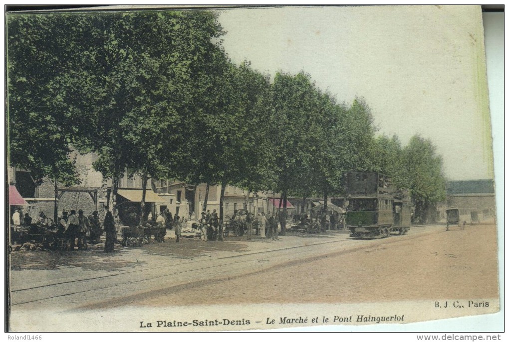 LA PLAINE SAINT DENIS Le Marché Et Le Pont Hainguerlot - Autres & Non Classés