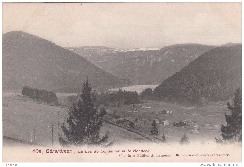 Cp , 88 , GÉRARDMER , Le  Lac De Longemer Et Le Honneck - Gerardmer