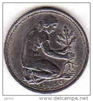BRD 50 Pfennig 1980 D - 50 Pfennig