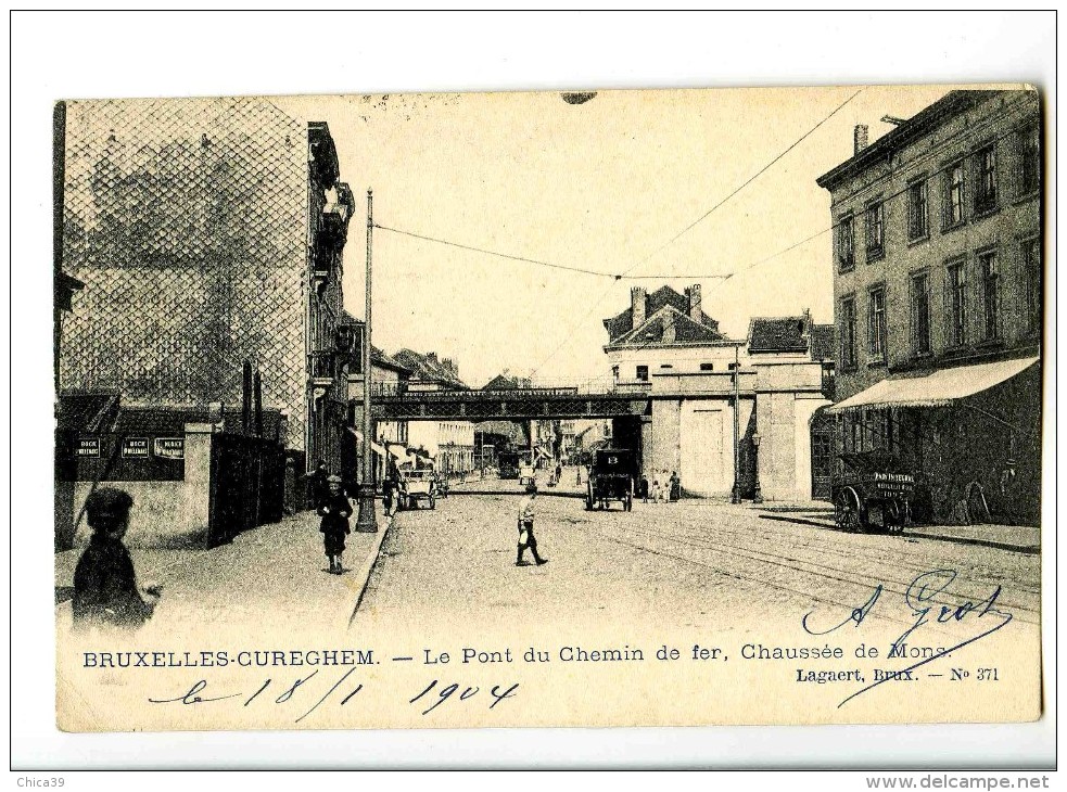 17071 - Bruxelles-Cureghem - - Le Pont Du Chemin De Fer, Chaussée De Mons - Anderlecht