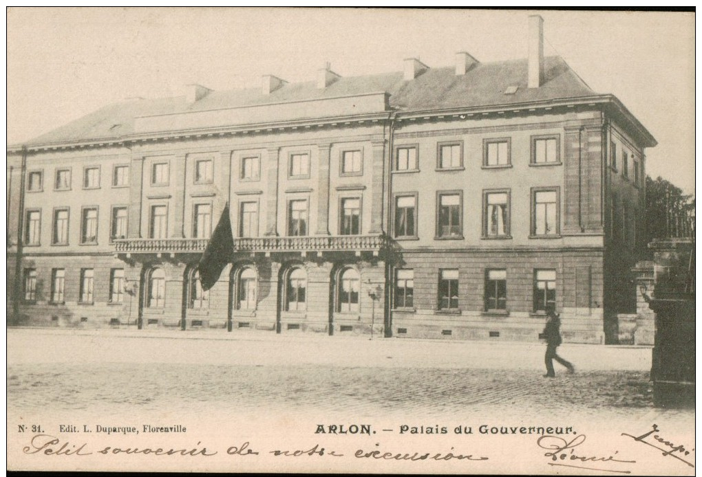 Cpa  Précurseur  De 1904   BELGIQUE   ARLON.  Palais Du Gouverneur. - Andere & Zonder Classificatie