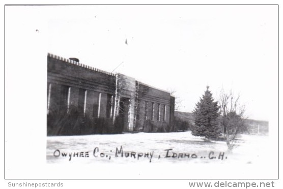 Owyhee County Court House Murphy Idaho Real Photo - Autres & Non Classés