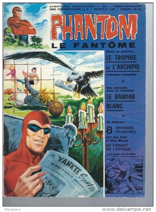 Phantom Le Fantôme N°392 Le Trophée De L'archipel - Le Bandar Blanc De 1972 - Phantom