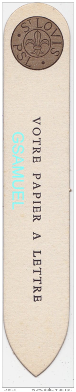 Marque Page - St LOVIS - Votre Papier à Lettre - (format 18,8 Cm Par 3,5 Cm Environ). - Marque-Pages