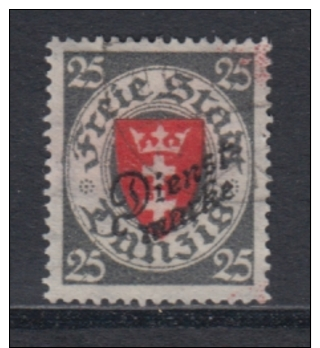 (02950) Danzig Dienstmarke 46 Aa Gestempelt Geprüft - Other & Unclassified