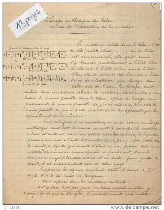 VP3585 - Tabac - Lettre + Note De Renseignements à L´inttention De Mr GREEN De LIVERPOOL - Dokumente