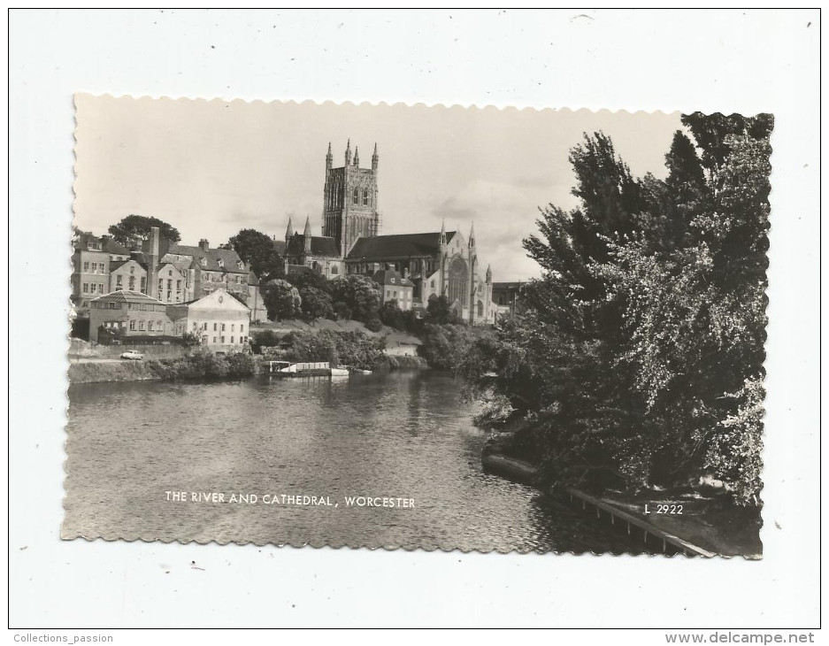 G-I-E , Cp, Angleterre , The River And Cathedral , WORCESTER , Vierge , Valentine's Card - Other & Unclassified