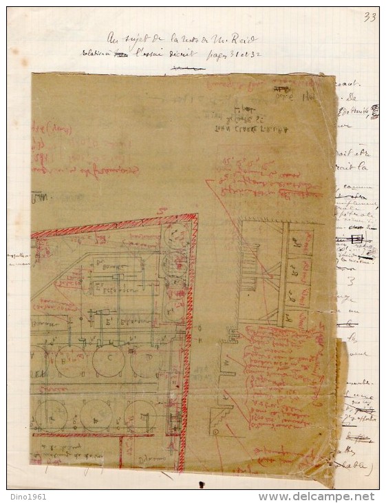 VP3590 - Tabac - Plan + Note De Renseignements à L'intention De Mr GREEN De LIVERPOOL - Mr SCHLOESING à PARIS - Documenten