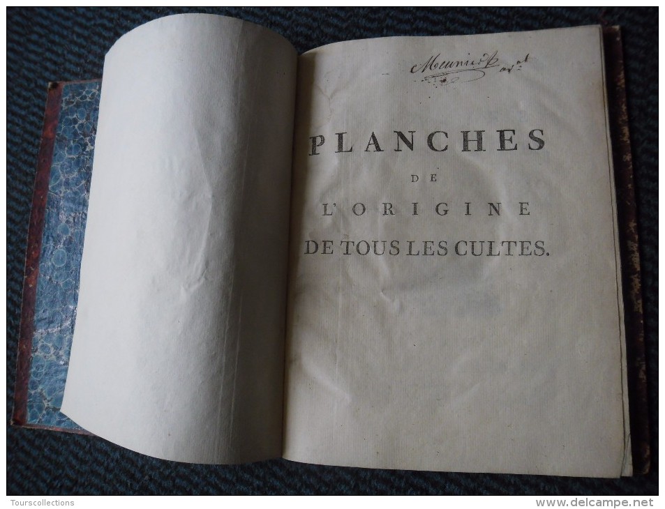 DUPUIS Planches De L'origine De Tous Les Cultes. Paris, Agasse, An III 1794 Astrologie Franc Maçon Astronomie Religion - 1701-1800