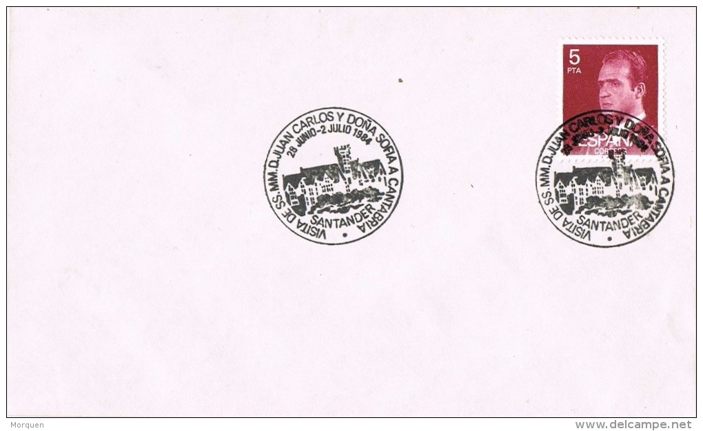 17280. Carta SANTANDER 1984. Visita Rey Juan Carlos Y Sofia A Cantabria - Storia Postale
