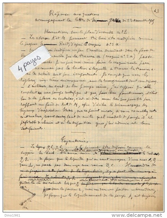 VP3591 - Tabac - Lettre + Note De Renseignements à L'intention De Mr GREEN De LIVERPOOL - Mr SCHLOESING à PARIS - Documenten