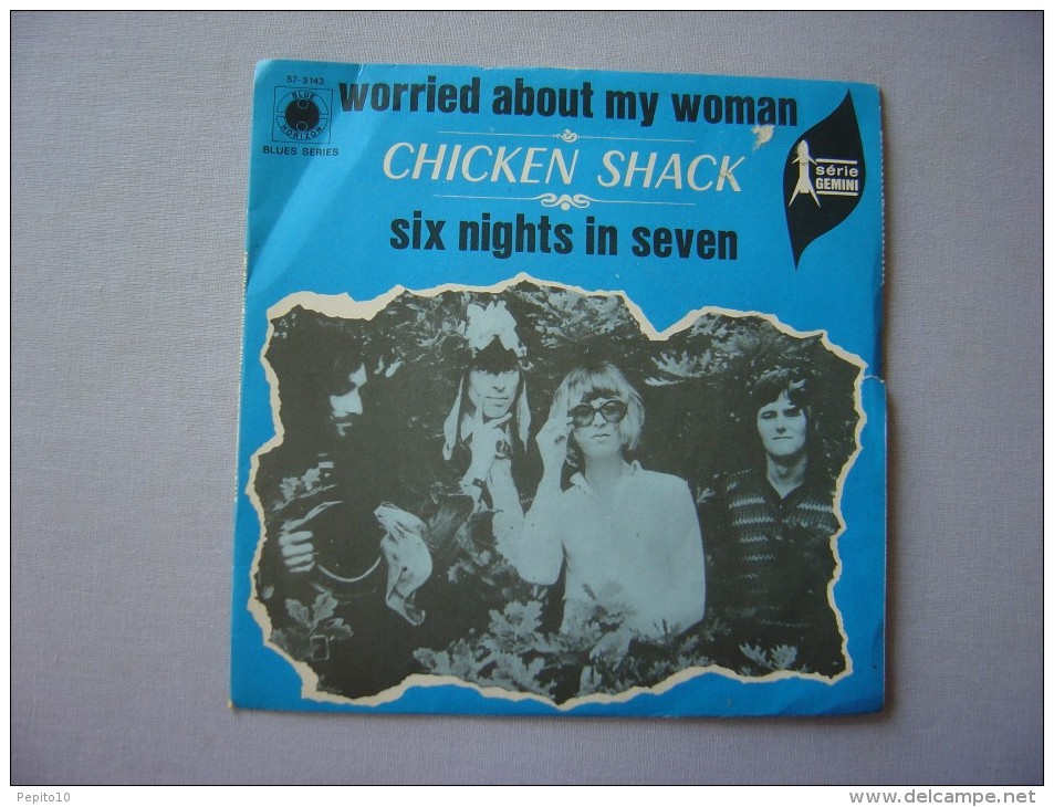 Vinyle---CHICKEN SHACK : Worried About My Woman  (45t De 1968) - Blues