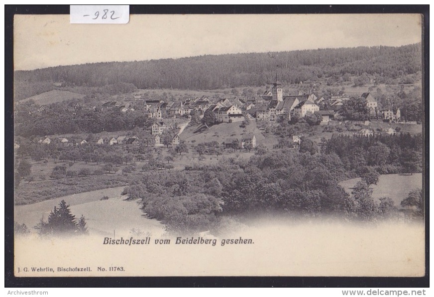 Bischofszell Vom Heidelberg Gesehen Ca 1908 (-982) - Bischofszell