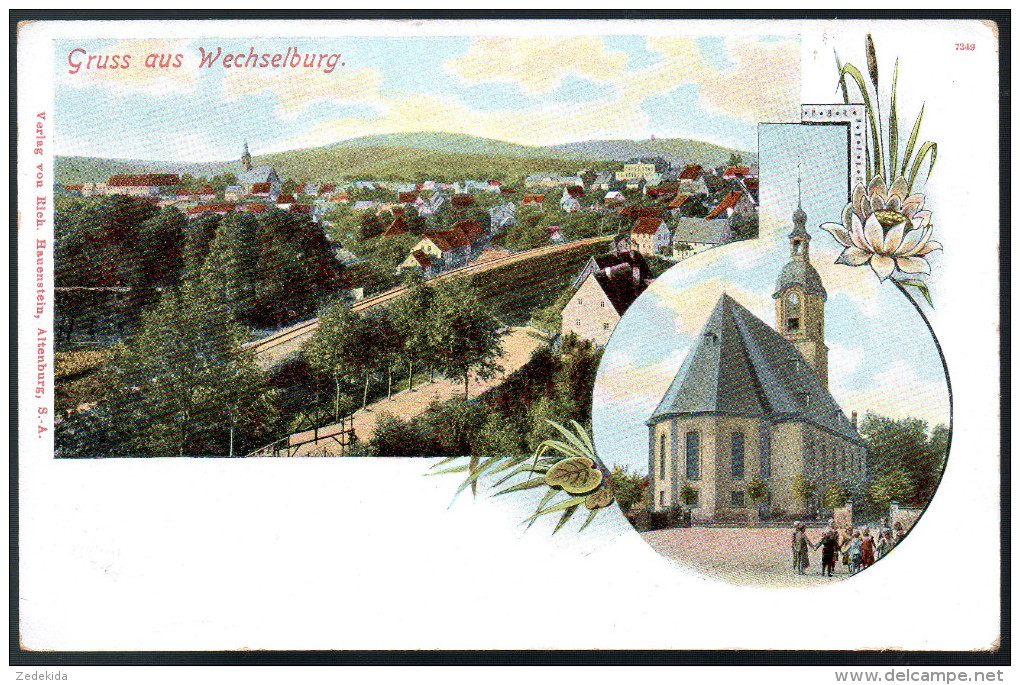 1926 - Ohne Porto - Alte Litho Ansichtskarte - Wechselburg - Rauenstein - Rochlitz